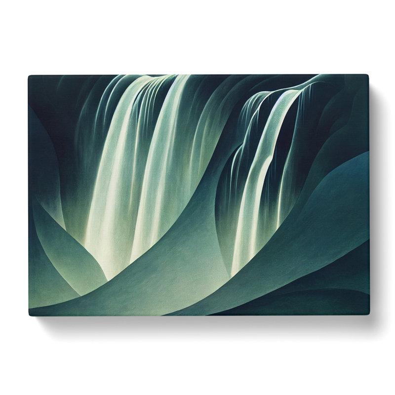 Shimmering Waterfall - Wrapped Canvas, 35cm H x 50cm W x 3cm D