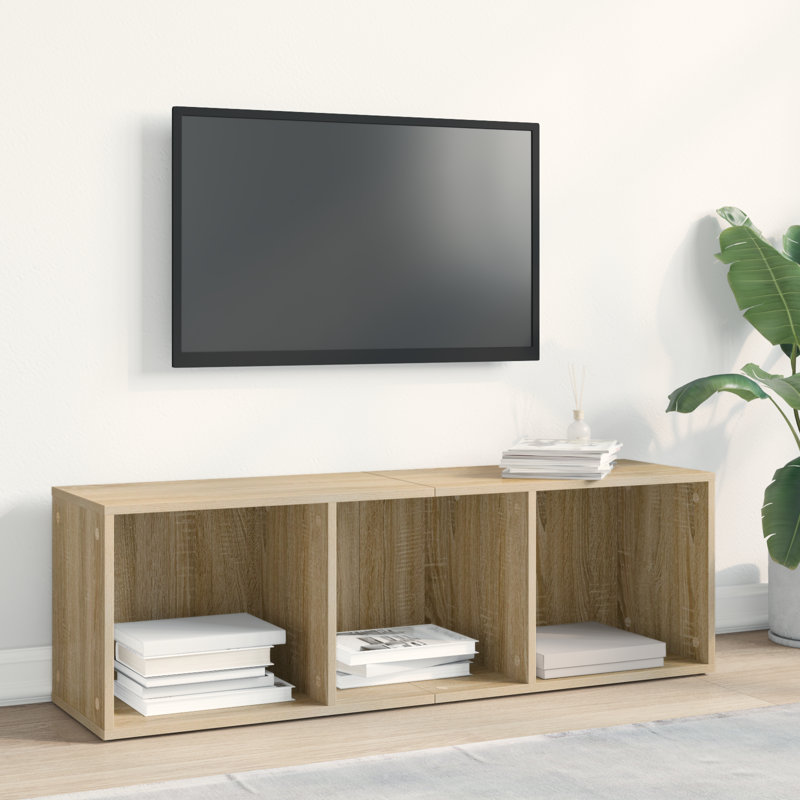 Abelia Bookcase, Brown, (3 Shelves) 114cmH x 36cmW x 30cmD