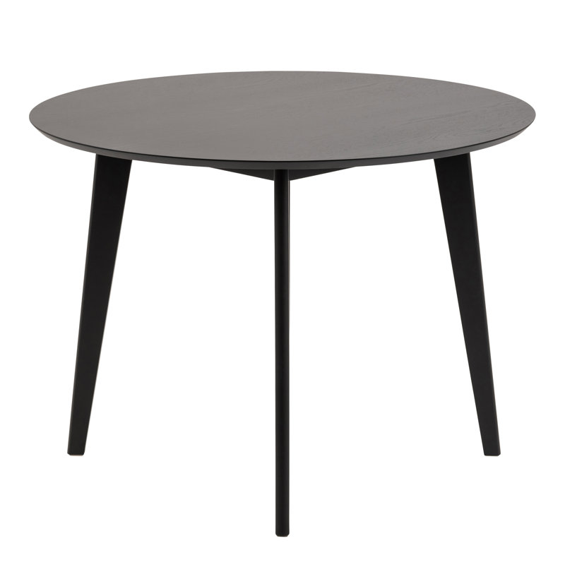 Fenja Round Dining Table, 76 H x 105 L x 105 W cm, Black