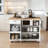 Solid Wood Top Kitchen Island-491033676