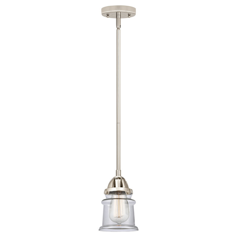 Mini-luminaire suspendu avec tige 1 lumière 6 po Nouveau 2 - Alvi - ampoule non incluse, H 41,75 po x l 5,25 po x P 5,25 po