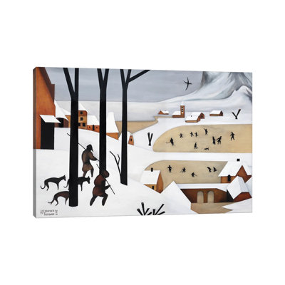 «The Hunters In The Snow» par - Toile tendue