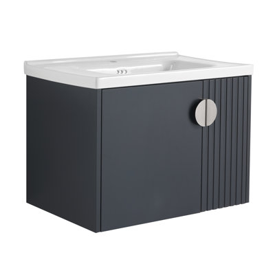 Walkiria 27.75'' Single Bathroom Vanity with Ceramic Top