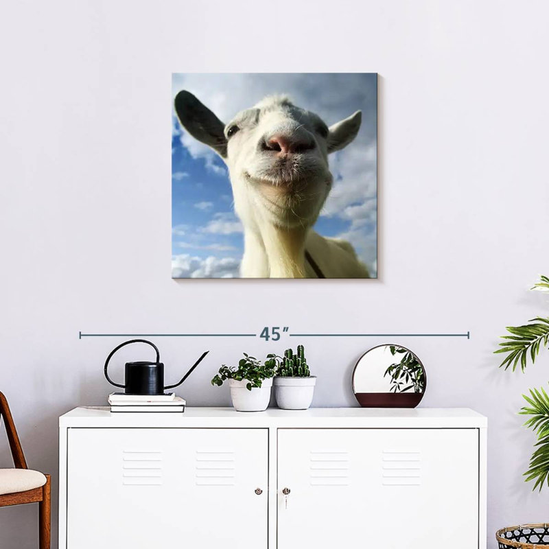 Brampt Nosy Goat, 24" H x 24" W