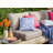 Happy Hippy Ikat Outdoor Reversible Throw Pillow-22591253-22591250