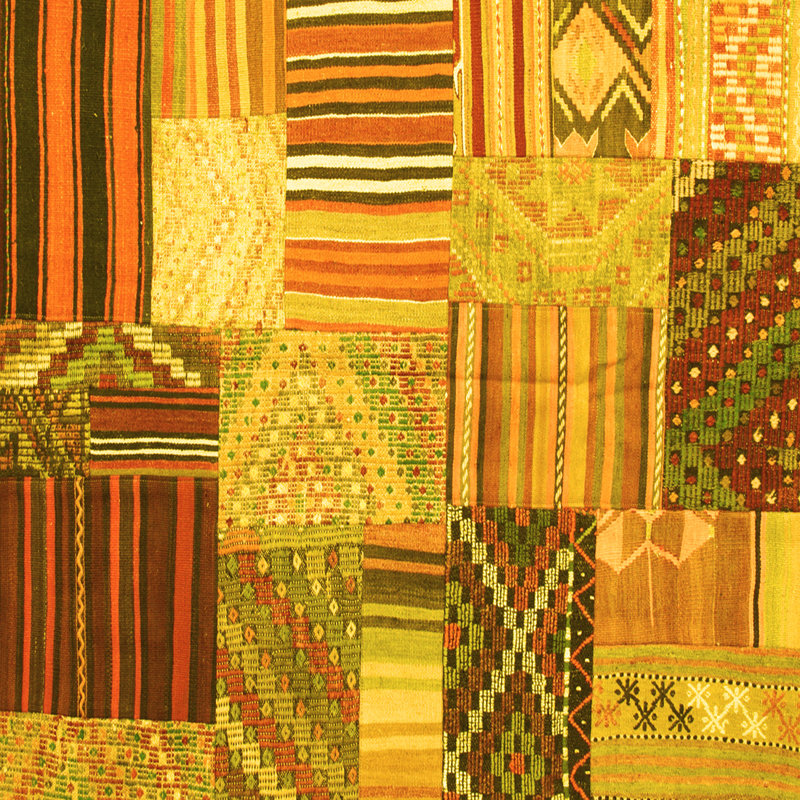 Performance Patchwork Indoor Rug, Square 8'