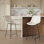 26" Faux Leather Upholstered Bar and Counter Stools