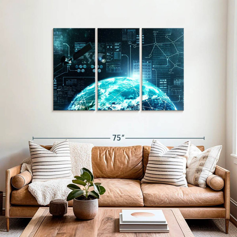 Keiri Internet In Space, 36" H x 57" W