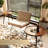 2-Piece Modern Round Coffee Table Set For Living Room,Easy Assembly Nesting Coffee Tables,Walnut Colour Circle End Side Tables For Bedroom Office Balcony Yard
