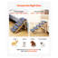 Escalier pour chien en bois à 5 marches pour lits hauts et canapé - Rampe pliable pour animaux de compagnie avec tapis antidérapant, support robuste jusqu'à 150 lb