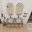 Meuble-lavabo flottant avec lavabo en céramique