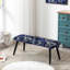 Banc rembourré noir-135371427