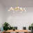 Transitional 16-Light Shiny Gold Metal Chandelier -28784336