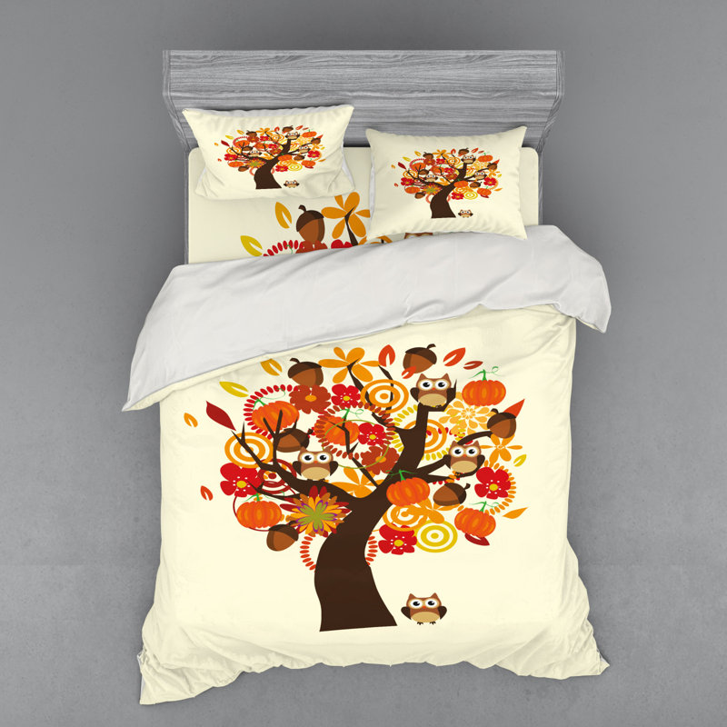 Farmhouse / Country Polyester Duvet Cover, Queen Duvet Cover + 3 Additional Pieces