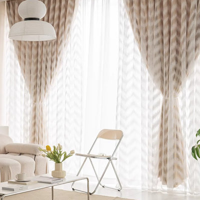 Elegant Double-Layer Lace Curtains For Living Room, Bedroom, Dining Room