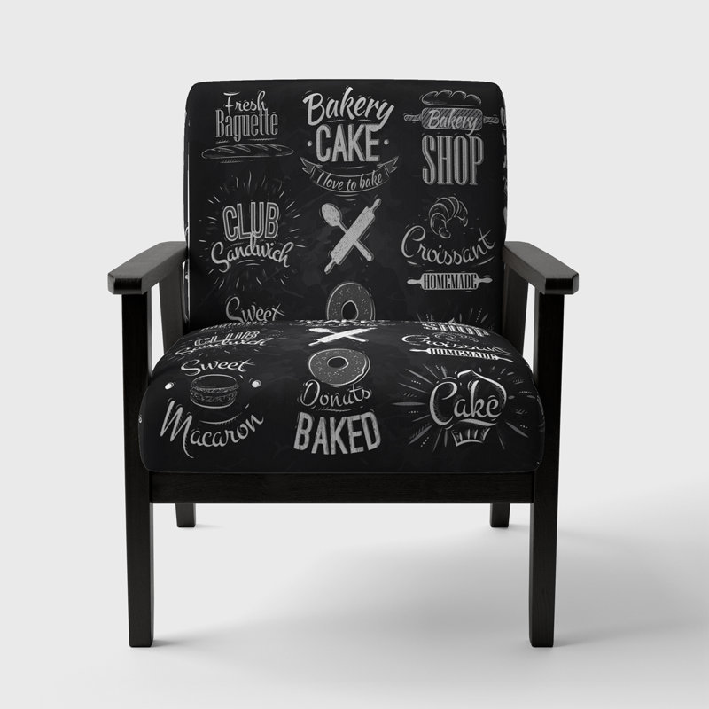 Makanalei - Personnages de boulangerie - Fauteuil rembourré Mid-Century