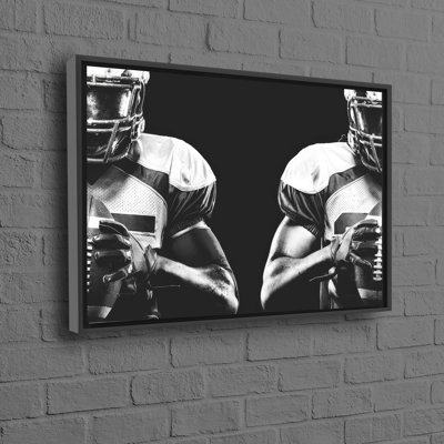 American Football Players 3D Canvas Wall Hanging Art Perfect for Gym and Ideal Christmas Gift