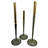 Cathyleen Tall Brass Floor Candle Holders – Set