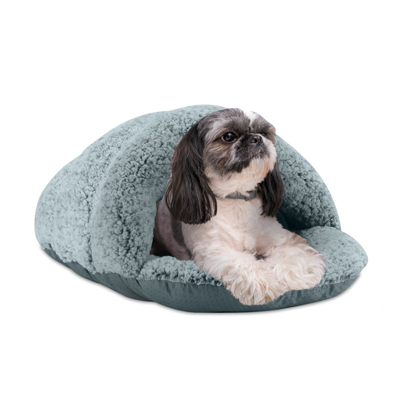 Thatcham Polyester Pet Bed, Small (10" H x 17" W x 23" D, Mineral