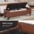 60" Faux Leather Storage Ottoman Bench-1996277455