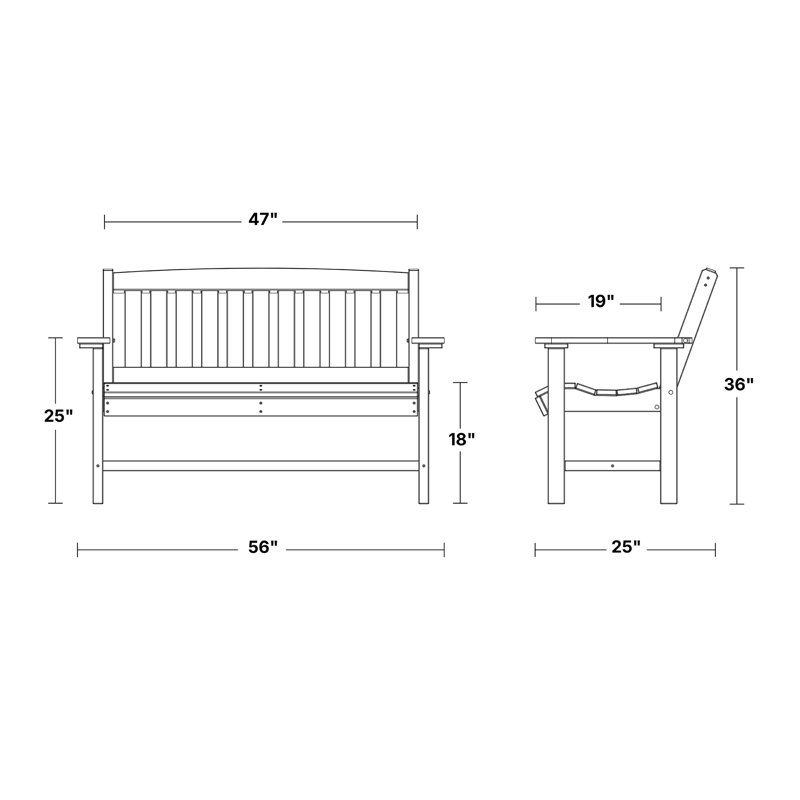 Banc Classic Mission, Vert lime