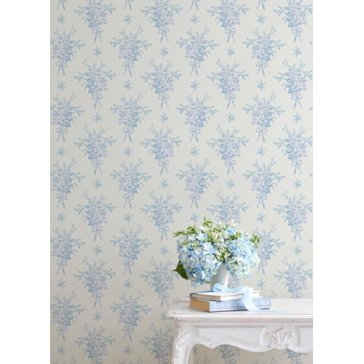 Rouleau de papier peint L 33 pi x l 20,5 po Rosie Arrangements Bouquet