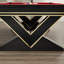 Table de billard moderne en forme de V multifonctionnelle de 9 pi-130161152