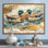 «Donat Ducks Love The Lake Landscape II - Duck», art mural