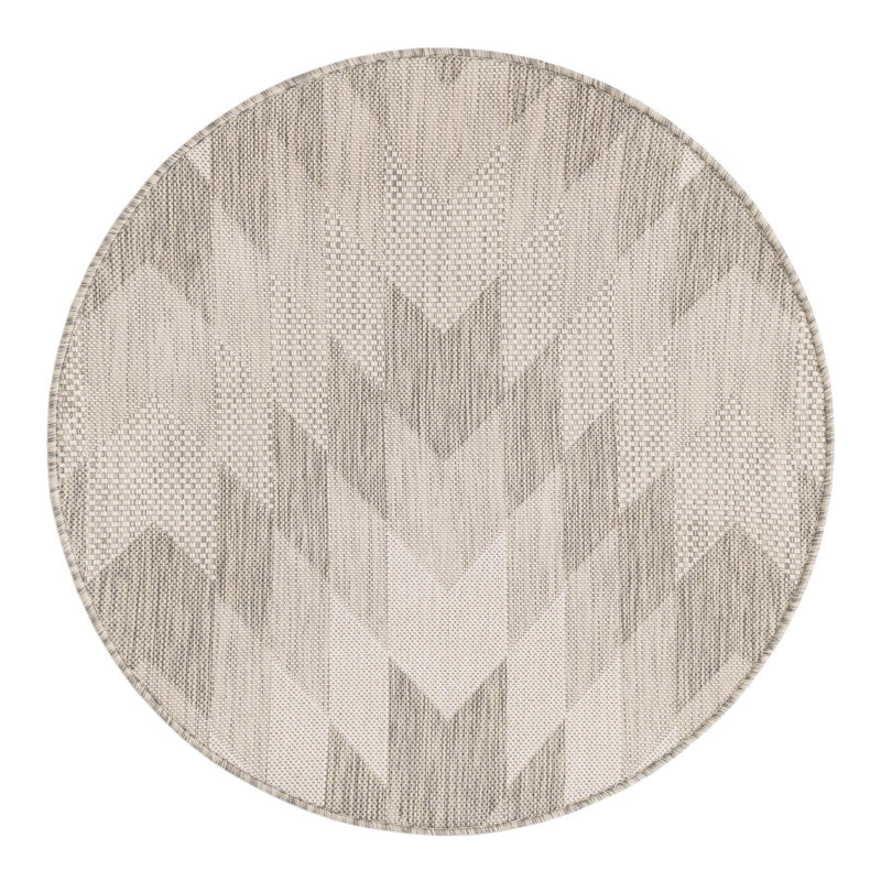 Blox Hower Indoor/Outdoor Area Rug, Round 3'1"