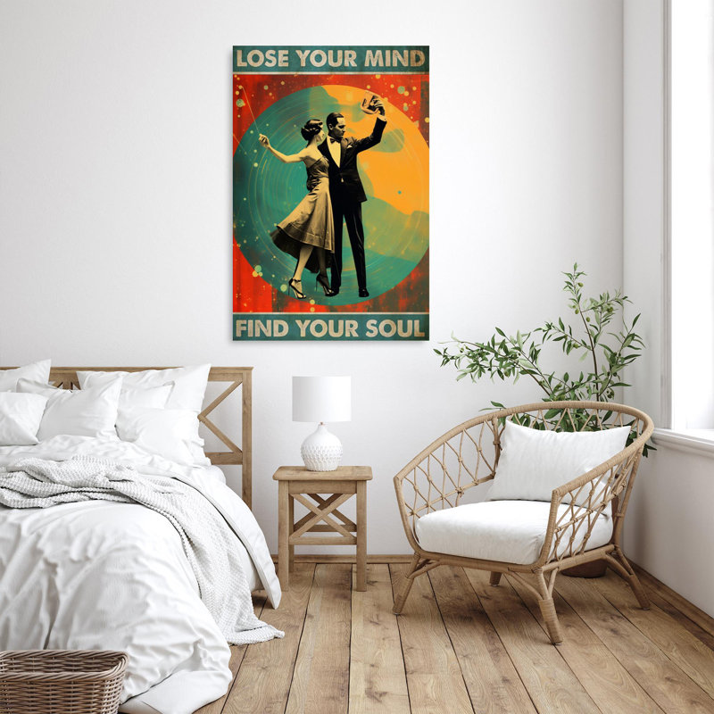 Couple Dance Lose Your Mind - 1 pièce, impression sur toile tendue, H 14 po x l 11 po x P 1,25 po