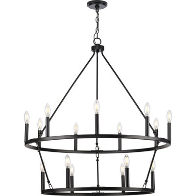 Nicat 15 - Light Dimmable Tiered Chandelier