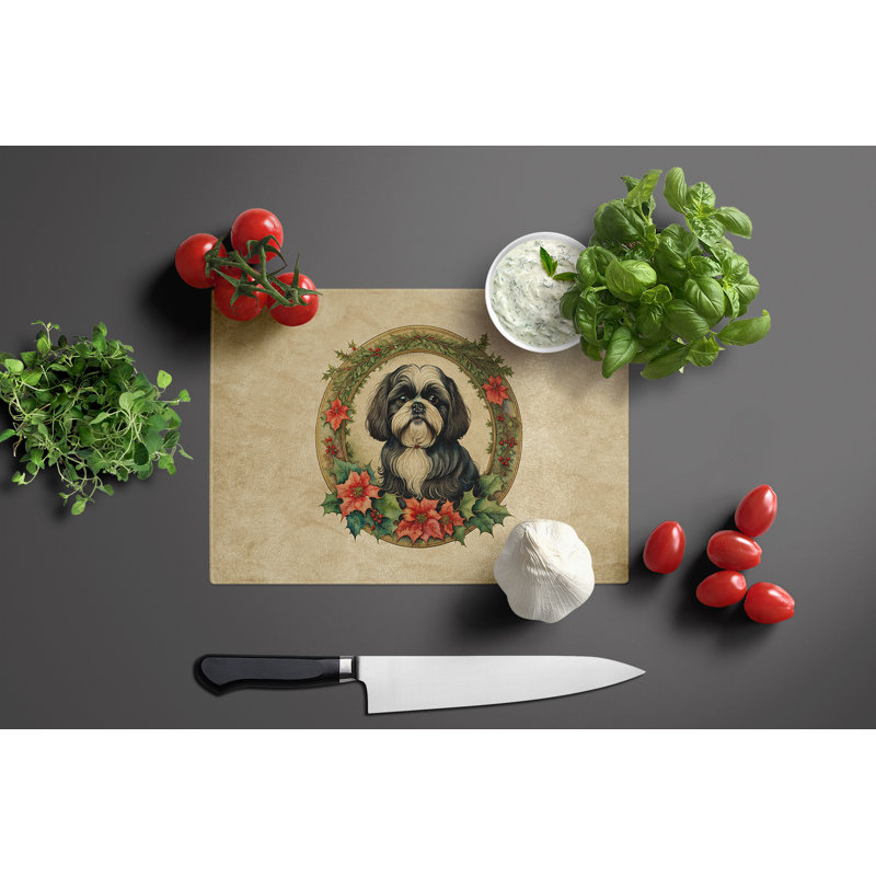 Planche à découper en verre Shih Tzu