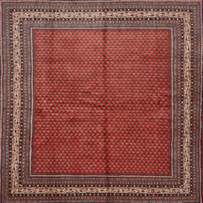 Floral Indoor Rug, Square 6'