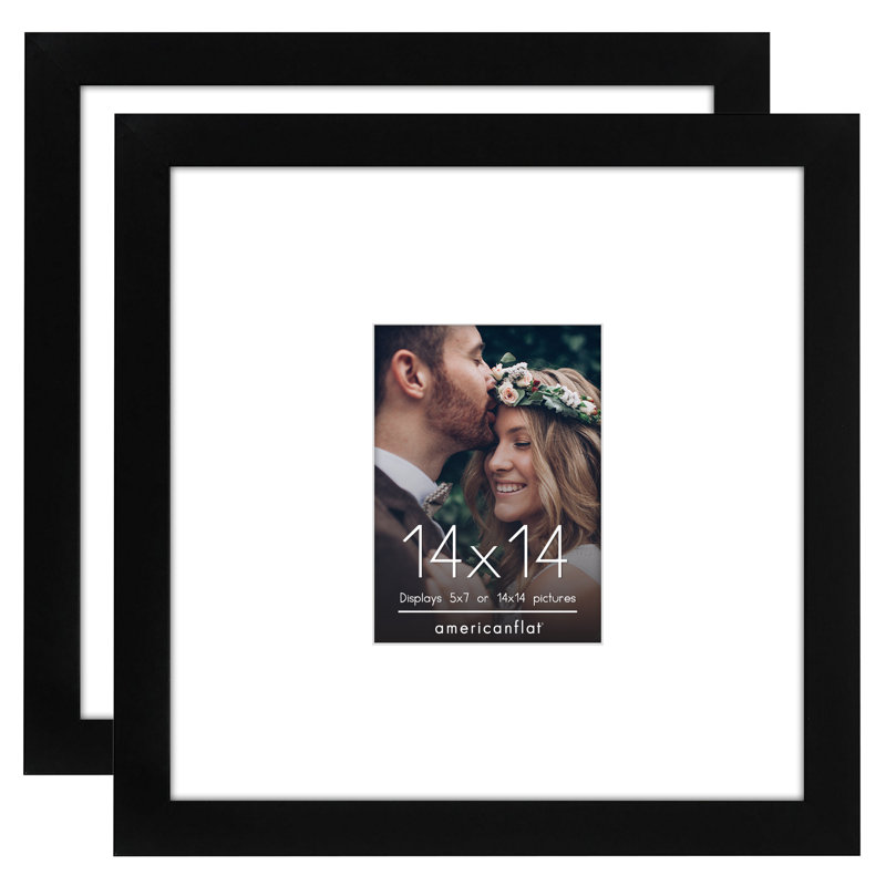 Wedding Signature Picture Frame - Picture Frame With Or Frame Without Mat (2 Pack)