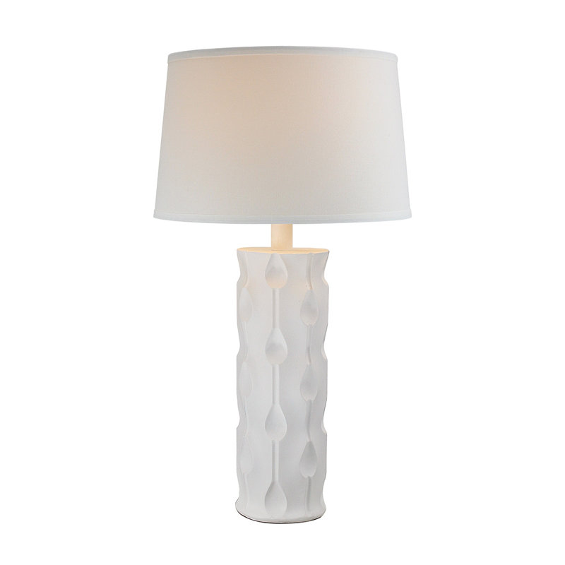 Lampe de table Khamare Alabaster, Blanc