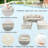 5 Piece Rattan Sectional Seating Group With Cushions-673850021-673850019