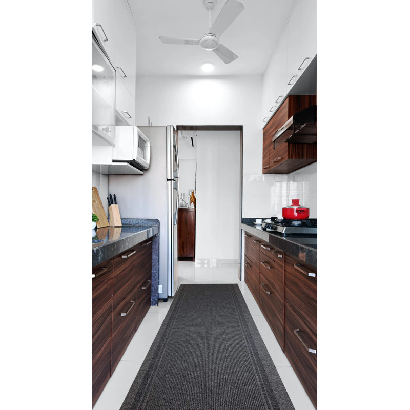 Tapis gris léger intérieur / extérieur antidérapant, Tapis de couloir 3 pi x 35 pi