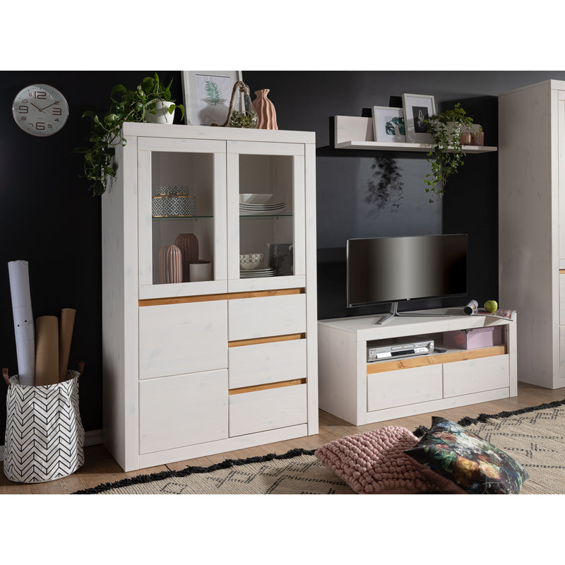 Houk 95cm Solid Wood Sideboard, White