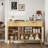 Modern Fluted Sideboard Buffet Cabinet With Drawers, Doors, And Adjustable Shelves For Kitchen And Living Room, Oak | Gift Idea
