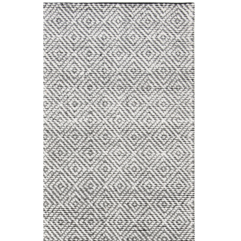 Tapis noir / crème en laine tissé à la main Laurean Ralph Lauren Eleanora, Rectangle 8 pi x 10 pi