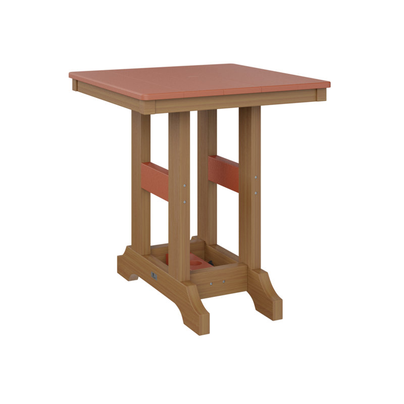 Garden Classic Outdoor Square Dining Table, Kiwi Green, Seafoam