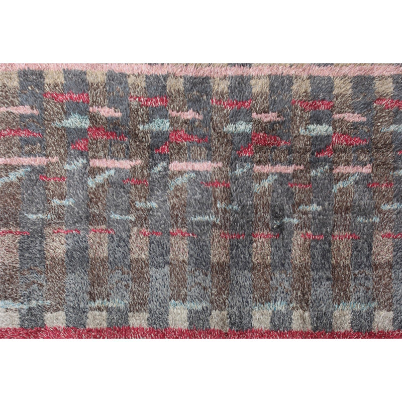 Geometric Hand Knotted 210cm X 302cm Area Rug