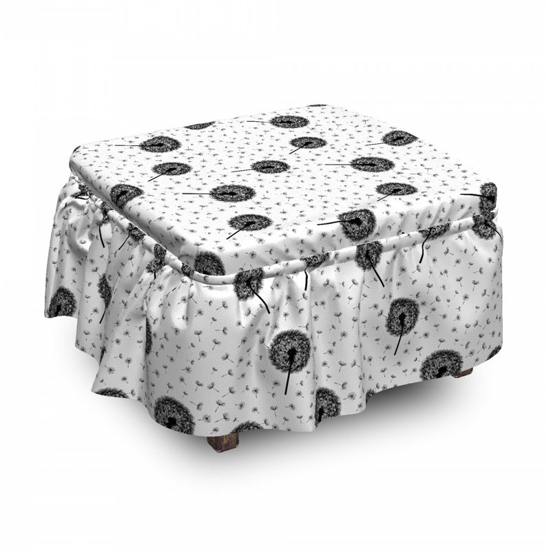 Housse pour regonfler repose-pieds fleur de printemps