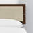 Benoni Wooden Bed With Taupe Cushion-107276661-107276662