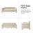 Werts Modern 84" Curved Chenille Sofa-1022560220