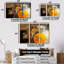 «Solitaire Glow Full Moon Solitude», ensemble d'art mural abstrait-1314307023-1314307027