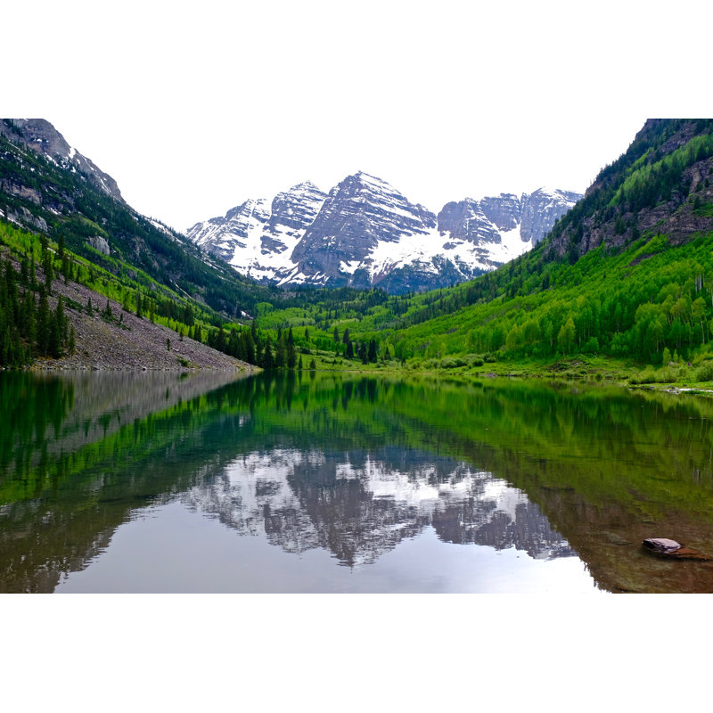 Depue Snow Covered Mountains - Wrapped Canvas Print, 30cm H x 46cm W x 3.8cm D
