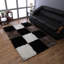 Tapis en polyester à poils longs touffeté à la main Bhhatu - Rectangle | Multicolore | Conception géométrique | Tapis de salon, chambre à coucher-733236325