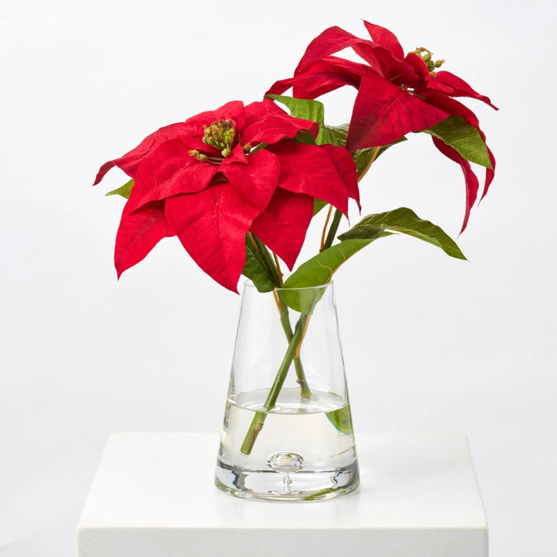 Arrangement d'illusion d'eau de vacances en velours rouge