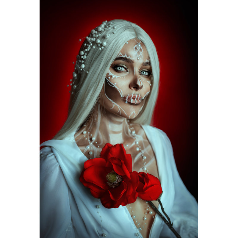 Wilstead Woman With Long Hair - Wrapped Canvas Print, 76cm H x 51cm W x 3.8cm D